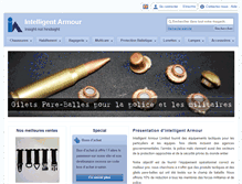 Tablet Screenshot of intelligent-armour.fr